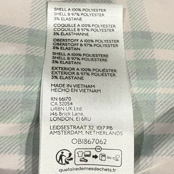 Kimchi Blue Emmery Edgy Plaid Strapless Dark Academia Mini Party Dress Med NWT - Picture 12 of 12